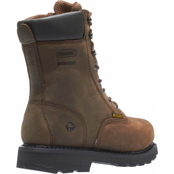 Size 7 Men's 8 in Work Boot Steel Work Boot, Brown