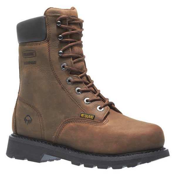 Size 13 Men's 8 in Work Boot Steel Work Boot, Brown