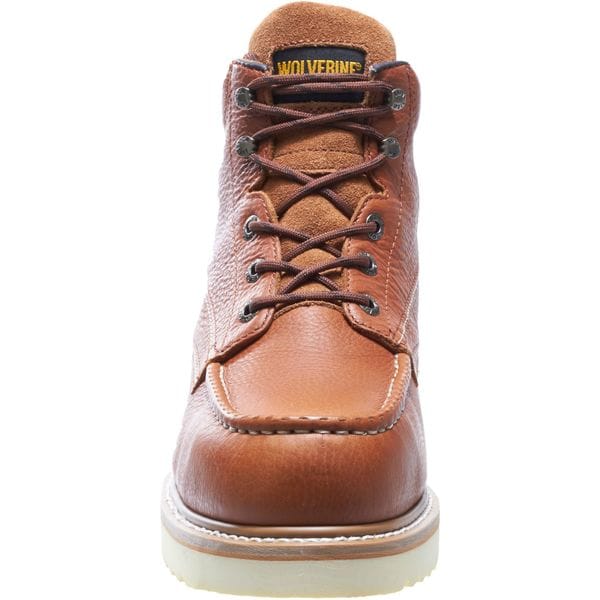 Size 11-1/2 Men's 6 in Work Boot Steel Work Boot, Brown