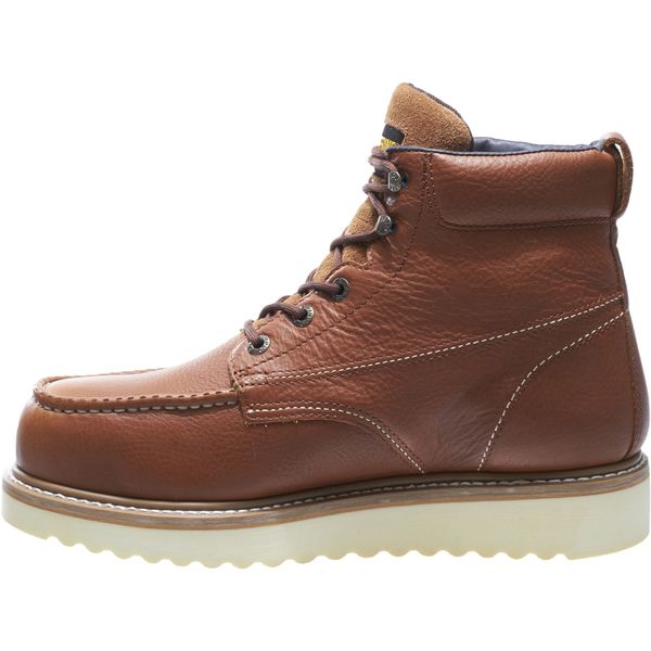 Size 11 Men's 6 in Work Boot Steel Work Boot, Brown