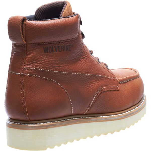Size 11 Men's 6 in Work Boot Steel Work Boot, Brown