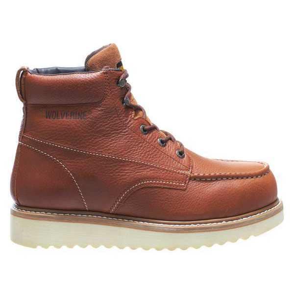 Size 9 Men's 6 in Work Boot Steel Work Boot, Brown