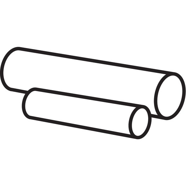 White PTFE Rod Stock 1 ft. L, 7/16
