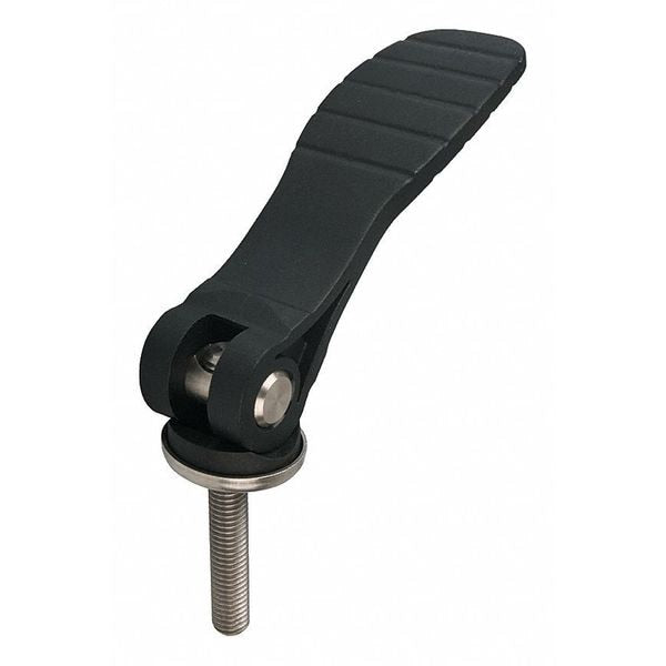 Cam Lever Adjustable, Black Plastic, Stainless Steel Components, Size: 2 M10X25, A=100, B=33