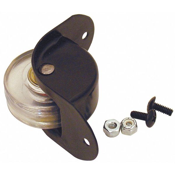 Black Polyethylene Wheel, Steel Housing Wheel Kit