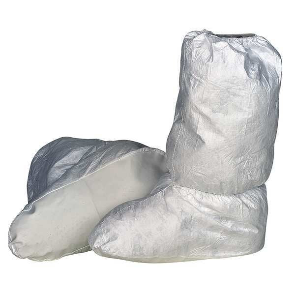 Tyvek Isoclean Boot Covers, Clean/Sterile, White, L, PK100