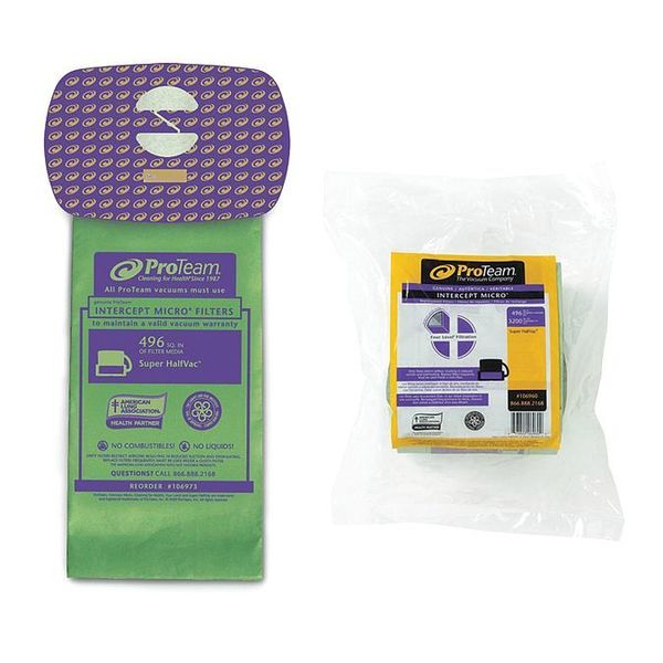 Intercept Micro Filter Bag, Closed Collar, Fits Super HalfVac Pro (10 pk.)