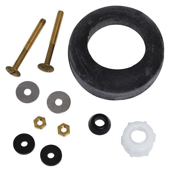 Couplig Kit, Tank to Bowl, Brass and Rubbr