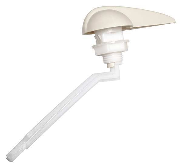 Trip Lever, Left Hand, Plastic, White