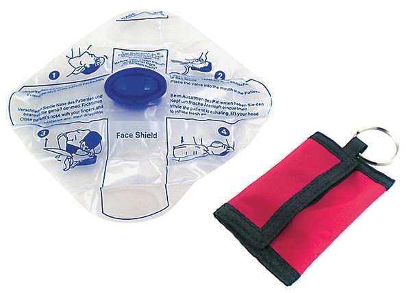 CPR Faceshield, Small, Red