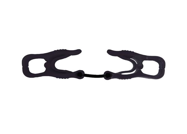 Glove Clip with Dual Clips, 6-13/32inL, PR