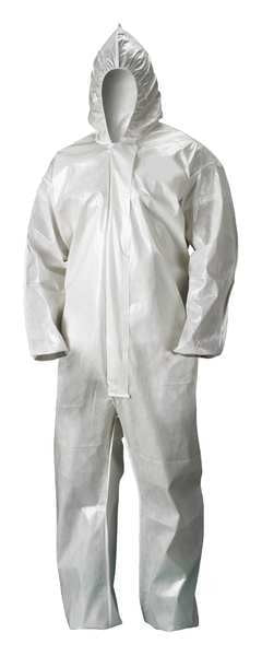 2XL, White, Storm Flap, Zipper