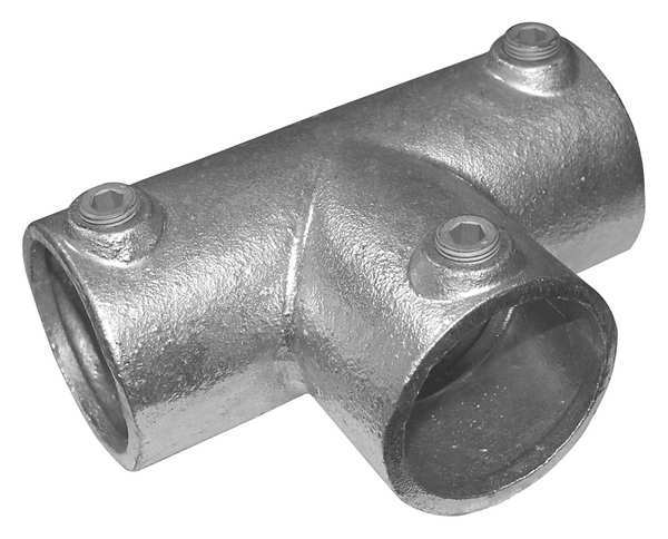 Structural Pipe Fitting, Three-Socket Tee, Cast Iron, 2 in Pipe Size, 50000 lb Tensile Strength