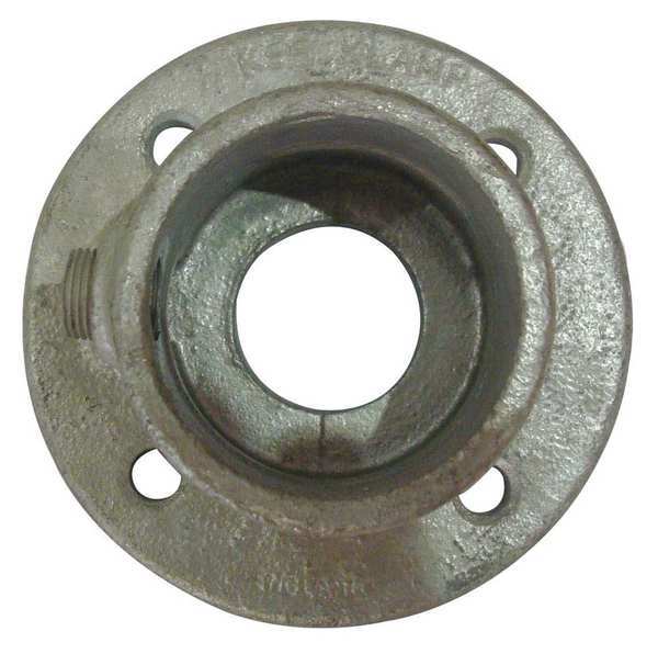 Structural Pipe Fitting, Base Flange, Cast Iron, 0.75 in Pipe Size, 50000 lb Tensile Strength
