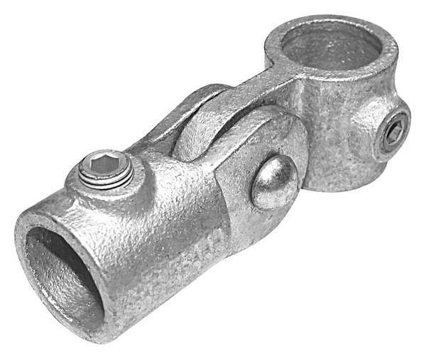 Structural Pipe Fitting, Single-Swivel Socket, Cast Iron, 0.75 in Pipe Size