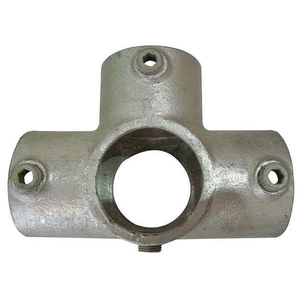 Structural Pipe Fitting, Three-Socket Cross, Cast Iron, 2 in Pipe Size, 50000 lb Tensile Strength