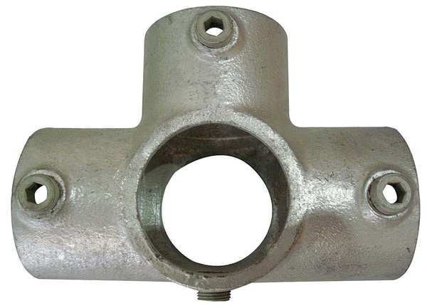 Structural Pipe Fitting, Three-Socket Cross, Cast Iron, 1.5 in Pipe Size, 50000 lb Tensile Strength