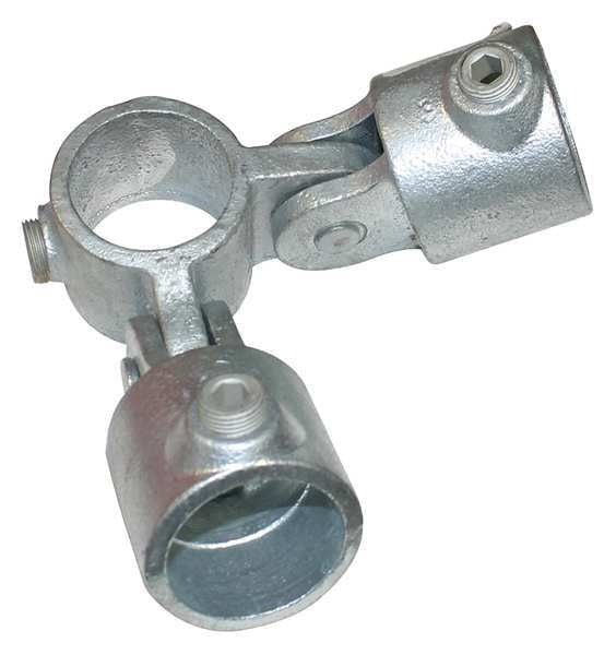 Structural Pipe Fitting, Corner Swivel Socket, Cast Iron, 1 in Pipe Size, 50000 lb Tensile Strength