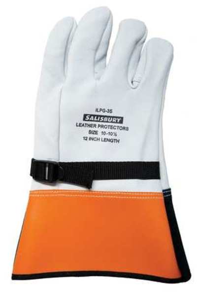 Elec. Glove Protector, 11, White/Orange, PR