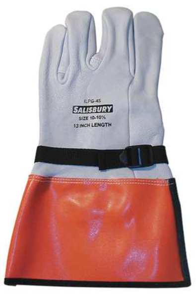 Elec. Glove Protector, 12, White/Orange, PR