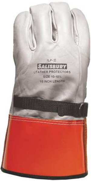 Elec. Glove Protector, 8, White/Orange, PR