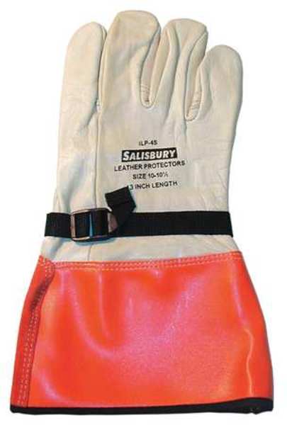 Elec. Glove Protector, 12, White/Orange, PR