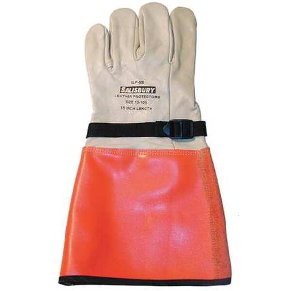 Elec. Glove Protector, 9, White/Orange, PR