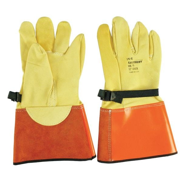 Elec. Glove Protector, 8, Yellow/Orange, PR