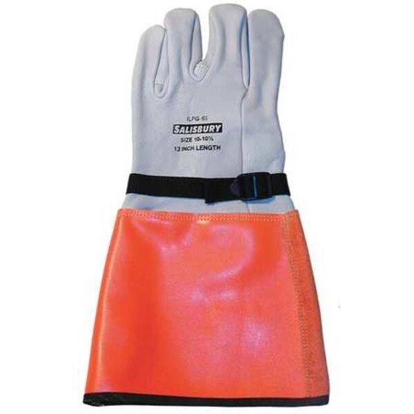 Elec. Glove Protector, 7, White/Orange, PR