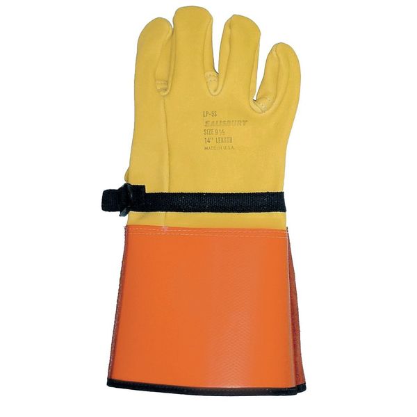 Elec Glove Protector, 9, Ylw/Orange, PR