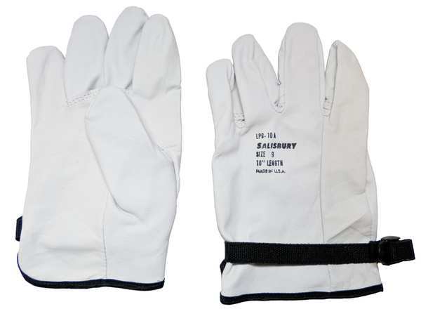 Elec. Glove Protector, 10-1/2, Cream, PR