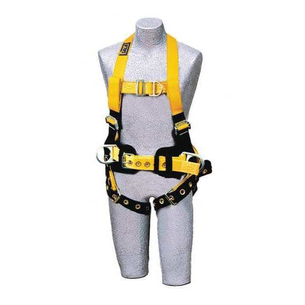 Full Body Harness, Vest Style, S, Repel(TM) Polyester, Yellow