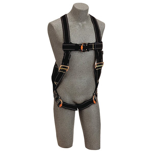 Welders Full Body Harness, Vest Style, Universal, Polyester, Black