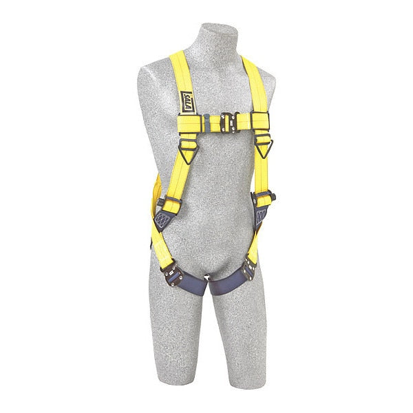 Full Body Harness, Vest Style, 3XL, Repel(TM) Polyester, Yellow