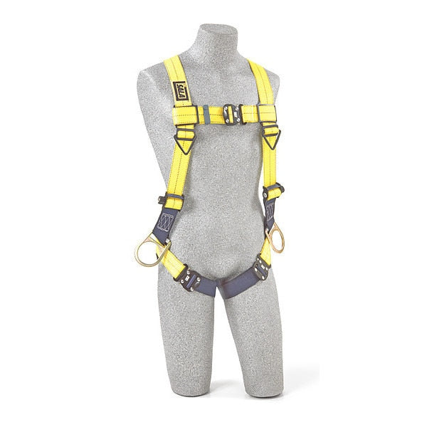 Full Body Harness, Vest Style, 3XL, Repel(TM) Polyester, Yellow