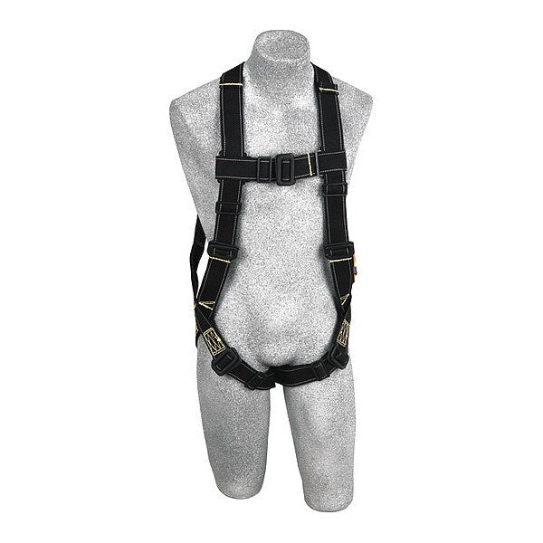 Arc Flash Full Body Harness, Vest Style, 2XL, Nomex(R)/Kevlar(R), Black