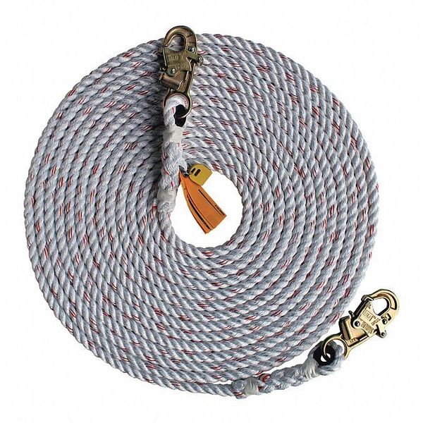 Lifeline, 50 ft., 310 lb. Weight Capacity, White