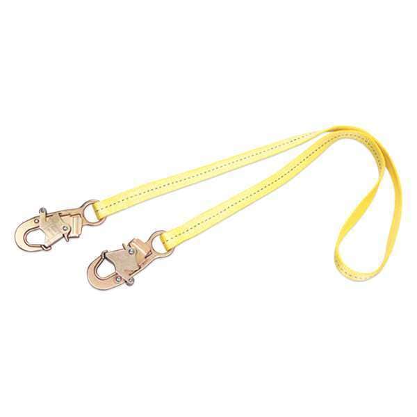 Lanyard, 2 ft., 310 lb. Weight Capacity, Yellow