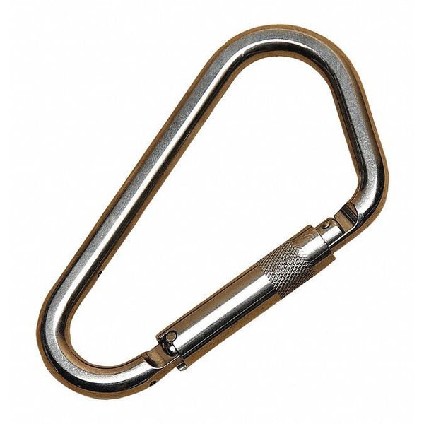 Carabiner, Self-Closing, LSB2-01-R3 L, Stainless Steel, Silver