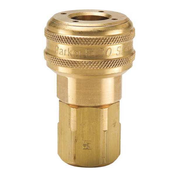 Coupler Body, Brass, 1 In. Pipe, 110 cfm