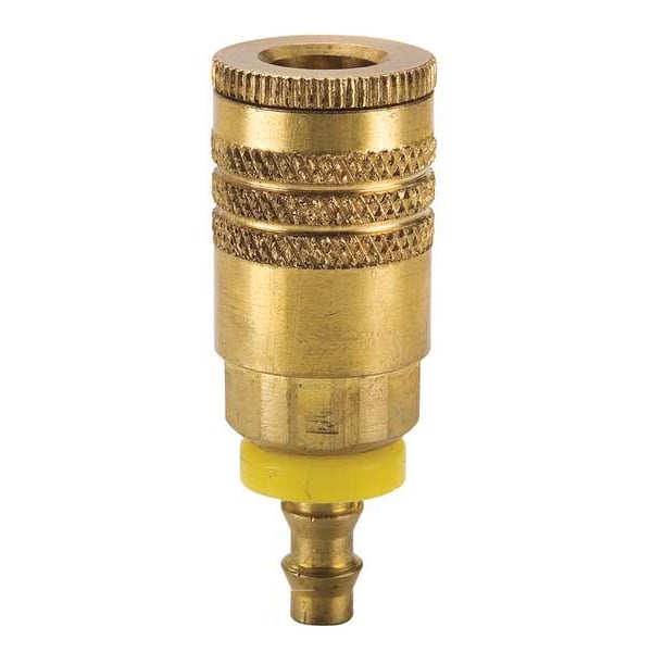 Coupler Body, Brass, Push On, 25 cfm