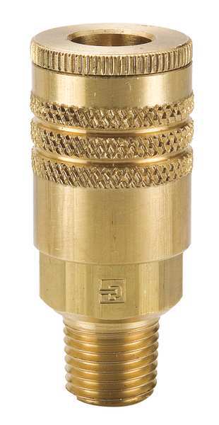 Coupler Body, Brass, MNPT, 3/8 In. Pipe