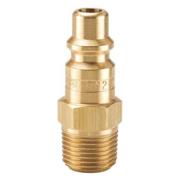 Coupler Plug, Brass, MNPT, 1/4 In. Pipe