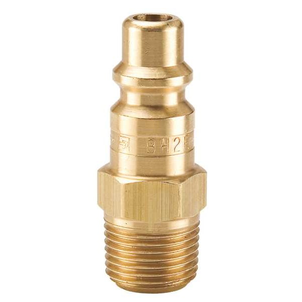 Coupler Plug, Brass, 1/2 In. Pipe, 110 cfm