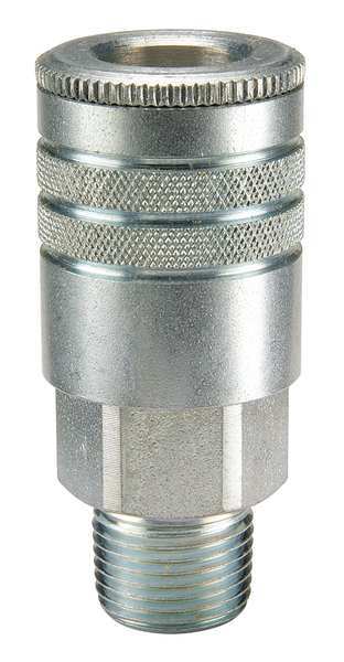 Coupler Body, Steel, MNPT, 3/8 In. Pipe