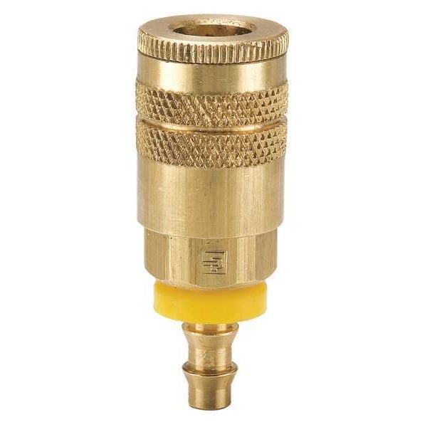 Coupler Body, Brass, Push On, 25 cfm