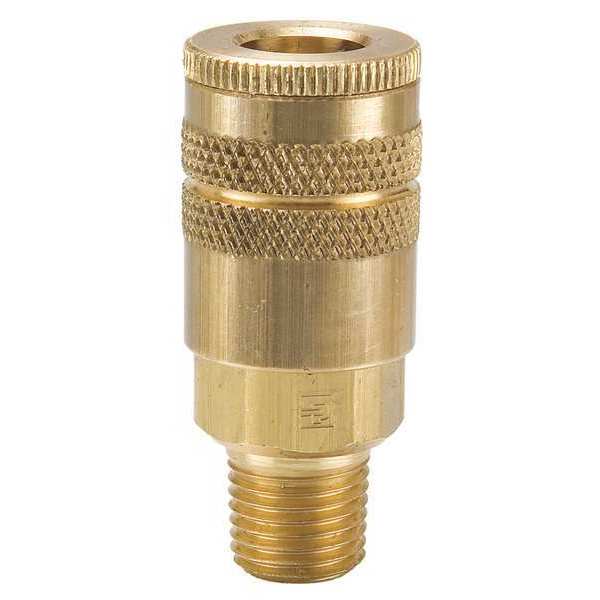Coupler Body, Brass, MNPT, 1/8 In. Pipe