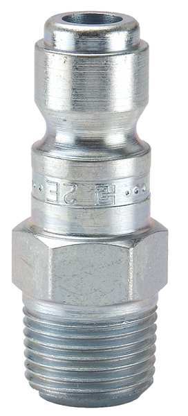 Coupler Plug, Steel, MNPT, 3/8 In. Pipe