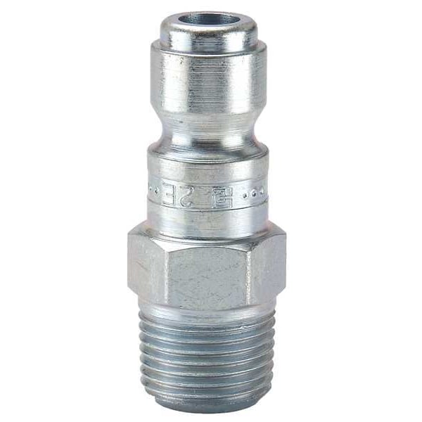 Coupler Plug, Steel, MNPT, 1/4 In. Pipe