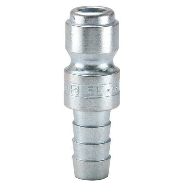 Coupler Plug, Steel, Hose Barb, 25 cfm